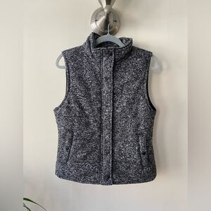 BE COOL Black and Gray Textured Vest Size Large
